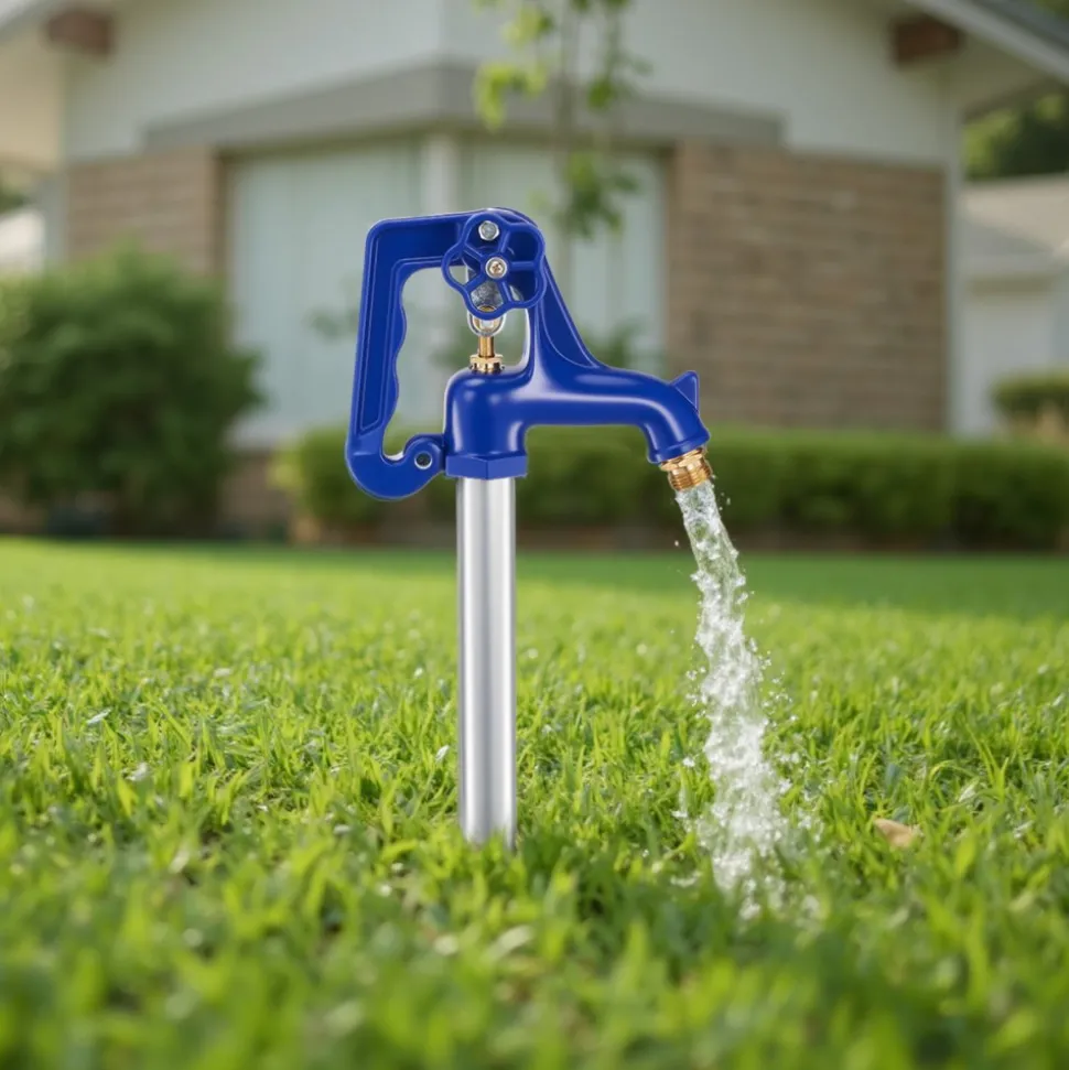VEVOR Frost Proof Yard Hydrant, 3.22FT Freeze-Proof Outdoor Faucet with 12" Bury Depth, 3/4" NPT Pipe Connection, Lever Handle + Handwheel, No Lead Freezeless Hydrant for Yard Garden Farm Irrigation