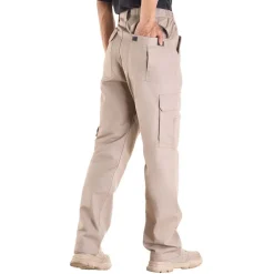 VEVOR FR Pants for Men, 9 oz 100% Cotton, Flame-Resistant Cargo Pants with Multi-Pockets and Elastic Waist, Reinforced Tear-proof Stitching, Ideal for Welding Work and Casual Wear, M Size, Dark Blue