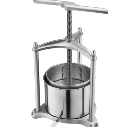 VEVOR Fruit Wine Press, 1.6 Gallon/6L, Stainless Steel Manual Juice Maker with Powerful T-Shaped Handle, Juice Making for Apple/Grape/Orange/Berry, Cheese/Tincture/Herbal Press, for Kitchen Home