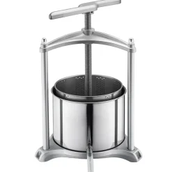 VEVOR Fruit Wine Press, 1.6 Gallon/6L, Stainless Steel Manual Juice Maker with Powerful T-Shaped Handle, Juice Making for Apple/Grape/Orange/Berry, Cheese/Tincture/Herbal Press, for Kitchen Home