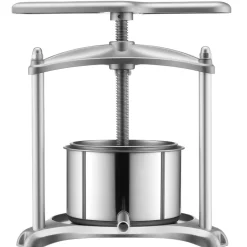VEVOR Fruit Wine Press, 0.8 Gallon/3L, Stainless Steel Manual Juice Maker with Powerful T-Shaped Handle, Juice Making for Apple/Grape/Orange/Berry, Cheese/Tincture/Herbal Press, for Kitchen Home