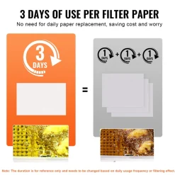VEVOR Fryer Filter Paper 100 Sheets 25.7" x 16.9", Replacement Deep Fryer Filter Sheets for 55L-58L Commercial Mobile Fryer Filter Machine, for Restaurant, Fast Food Shop, Carnival Concession Stand