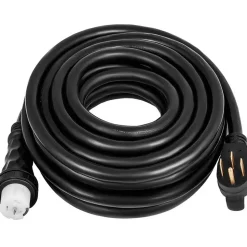 VEVOR 20 FT 50 Amp Generator Cord, STW 6/3 + 8/1 AWG Heavy Duty Extension Cord NEMA 14-50P & SS2-50R & CS6364 Twist Lock, for RV Camper and Generator to House