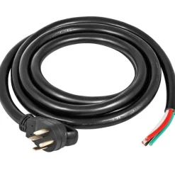 VEVOR 15 ft 50A RV Camp Power Cord Generator Cord 6/3+8/1 AWG NEMA 14-50P to Bare Wire