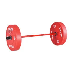 VEVOR 4FT Barbell Bar, Fits 2-Inch Weight Plates, Barbell Bar with Knurled Grip for Strength Training, Weightlifting, Squat, Deadlift, Bench Press, Curl, Overhead Press, 550lbs/226kg Capacity