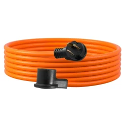 VEVOR 25 ft Dryer Extension Cord, 3-Prong NEMA 10-30P to 10-30R Dryer Cord, 125V/250V STW 10AWG/3C, 30A, Pure Copper Wire Cable with Black Non-woven Bag and PVC Cable Tie, Ideal for Indoor & Outdoor