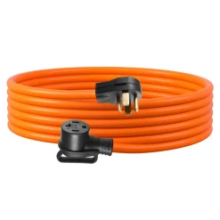 VEVOR 50 ft Dryer Extension Cord, 4-Prong NEMA 14-30P to 14-30R Dryer Cord, 125V/250V, STW 10AWG/4C, 30A, Pure Copper Wire Cable with Black Non-woven Bag and PVC Cable Tie, for Outdoor & Indoor Use