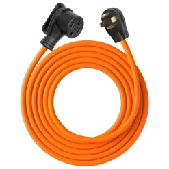VEVOR 50 ft Dryer Extension Cord, 4-Prong NEMA 14-30P to 14-30R Dryer Cord, 125V/250V, STW 10AWG/4C, 30A, Pure Copper Wire Cable with Black Non-woven Bag and PVC Cable Tie, for Outdoor & Indoor Use