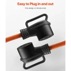 VEVOR 50 ft Dryer Extension Cord, 4-Prong NEMA 14-30P to 14-30R Dryer Cord, 125V/250V, STW 10AWG/4C, 30A, Pure Copper Wire Cable with Black Non-woven Bag and PVC Cable Tie, for Outdoor & Indoor Use