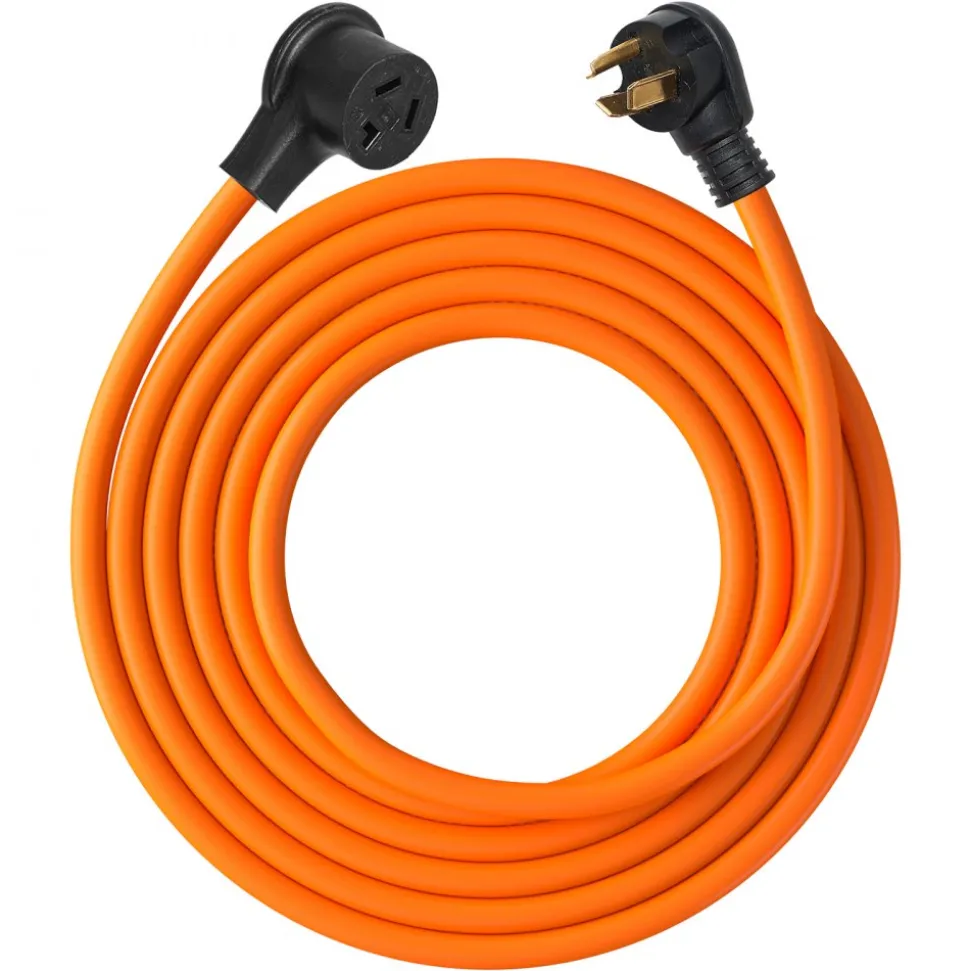 VEVOR 10 ft Dryer Extension Cord, 3-Prong NEMA 10-30P to 10-30R Dryer Cord, 125V/250V STW 10AWG/3C, 30A, Pure Copper Wire Cable with Black Non-woven Bag and PVC Cable Tie, Ideal for Indoor & Outdoor