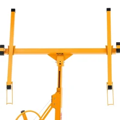 VEVOR 11ft Drywall Lift, Heavy-Duty 150 lbs Sheetrock Hoist with Adjustable Telescoping Arm, Lockable Wheels, Drywall Lifter Panel Jack Hoist Tools Ideal for Ceiling & Wall Installation (Red)