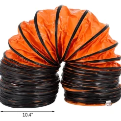 VEVOR 32ft Duct Hosing PVC Flexible Ducting Hose for 12inch Utility Blower Ventilation Fan Exhaust Fan