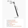 VEVOR 3FT Extension Pole for Heat Gun, Only Compatible with VEVOR Propane Heat Guns, Extended Reach Rod for Fast Heat-Shrink Wrapping, Combustor Head Included