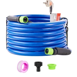 VEVOR 50ft Heated Water Hose for RV, Heated Drinking Water Hose Antifreeze to -45°F, Automatic Self-regulating, 5/8