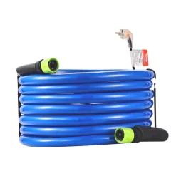 VEVOR 50ft Heated Water Hose for RV, Heated Drinking Water Hose Antifreeze to -45°F, Automatic Self-regulating, 5/8