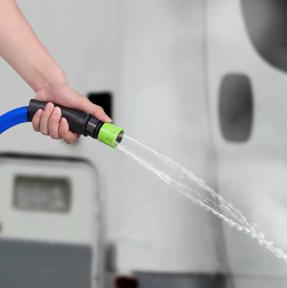 VEVOR 50FT Heated Water Hose for RV Antifreeze to -45°F Drinking Water Hose, 5/8" ID, Corrugated Surface, Built-in Thermostat, Freeze & Leak-Proof, Lead and BPA Free, Fast Heating for RV Camping