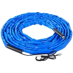 VEVOR 50ft Heated Water Hose for RV, Heated Drinking Water Hose with Corrugated Cover Antifreeze to -45°F, Automatic Self-regulating, 5/8