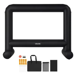 VEVOR 15FT Inflatable Movie Screen, Inflatable Projector Screen with Portable Storage Bag, 16:9 Easy Set Up Movie Projection for Outdoor Backyard, Home Theater, Theme Party