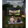 VEVOR 14FT Inflatable Projector Screen, Inflatable Movie Screen Outdoor with 120W Air Blower Projector Screen Oxford Fabric Material Blow Up Screen for Outdoor Backyard, Home Theater, Theme Party