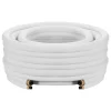 VEVOR 25FT Mini Split Line Set, 1/4" & 3/8" O.D Copper Pipes Tubing and Triple-Layer Insulation, for Air Conditioning or Heating Pump Equipment & HVAC with Rich Accessories (27ft Connection Cable)