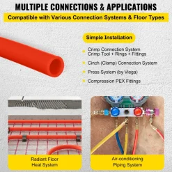 VEVOR 1000Ft PEX Tubing Pipe 1/2