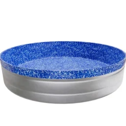 VEVOR 8ft Pool Liner, Round Overlap Swimming Pool Liner for 27.5 in Wall Height, Heavy Gauge Vinyl, Easy Install with Leak-Proof Patches, Designed for Steel Sided Above-Ground,Outdoor, Crystal