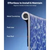 VEVOR 10ft Pool Liner, Round Overlap Swimming Pool Liner for 27.5 in Wall Height, Heavy Gauge Vinyl, Easy Install with Leak-Proof Patches, Designed for Steel Sided Above-Ground,Outdoor, Crystal