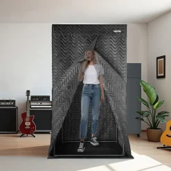 VEVOR 6.56 ft Portable Vocal Booth Pro-Grade Recording Studio for Echo-Free Vocals