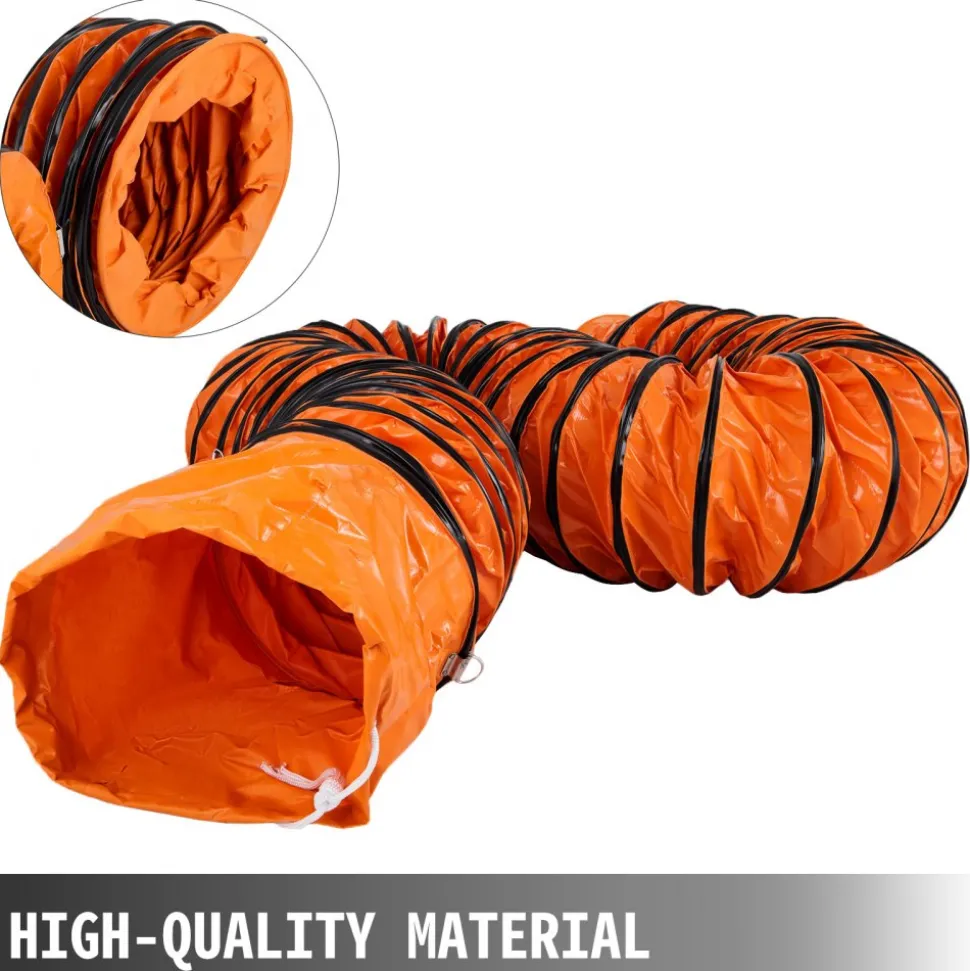 VEVOR 25FT PVC Flexible Duct Hosing for 12 INCH Utility Blower Exhaust Fan (12IN 25FT)