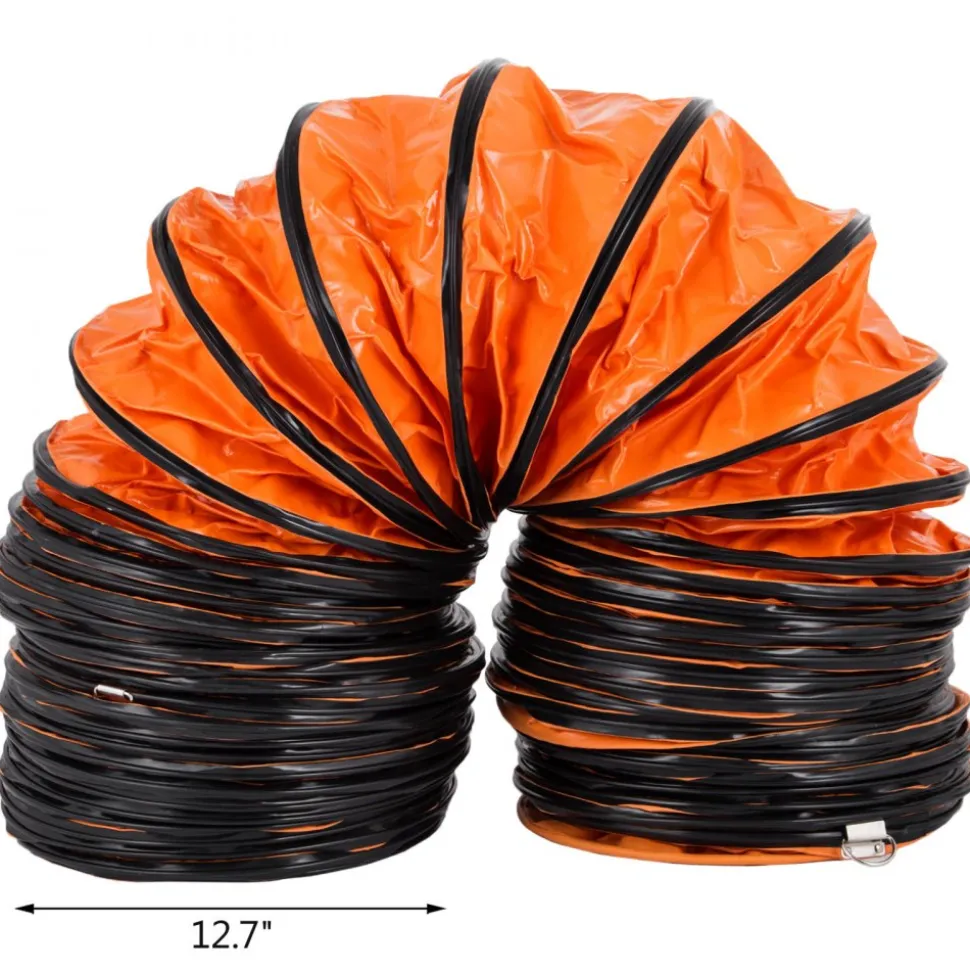 VEVOR 16 FT PVC Flexible Duct Hosing for 12 INCH Exhaust Fan (12IN 16FT)