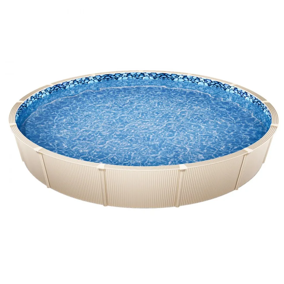 VEVOR 18-ft Round Above Ground Pool Liner, Unibead Pool Liners, Standard Gauge, 52inch Wall Height, Designed for Steel Sided Above-Ground Swimming Pools