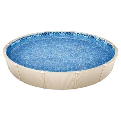 VEVOR 24-ft Round Above Ground Pool Liner, Unibead Pool Liners, Standard Gauge, 52inch Wall Height, Designed for Steel Sided Above-Ground Swimming Pools