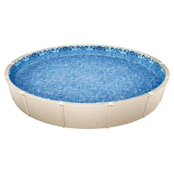 VEVOR 8-ft Round Above Ground Pool Liner, Overlap Pool Liners, Standard Gauge Vinyl, 48-to-54inch Wall Height, Designed for Steel Sided Above-Ground Swimming Pools