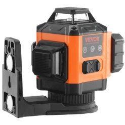 VEVOR 100ft Self Leveling Laser Level, Manual Green 3 x 360° Cross Line Laser, Manual Self-leveling Mode & IP54 Waterproof 8h Continuous Working Time Line Laser, Battery/Stand Included