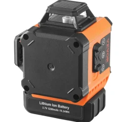 VEVOR 100ft Self Leveling Laser Level, Manual Green 3 x 360° Cross Line Laser, Manual Self-leveling Mode & IP54 Waterproof 8h Continuous Working Time Line Laser, Battery/Stand Included