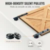 VEVOR 8FT Sliding Barn Door Hardware Kit, 330LBS Loading Heavy Duty Barn Door Track Kit for Single Door, Fit 3.7-4.3FT Wide and 1.3"-1.8" Thick Door Panel, with Smooth & Silent Pulley (I Shape)