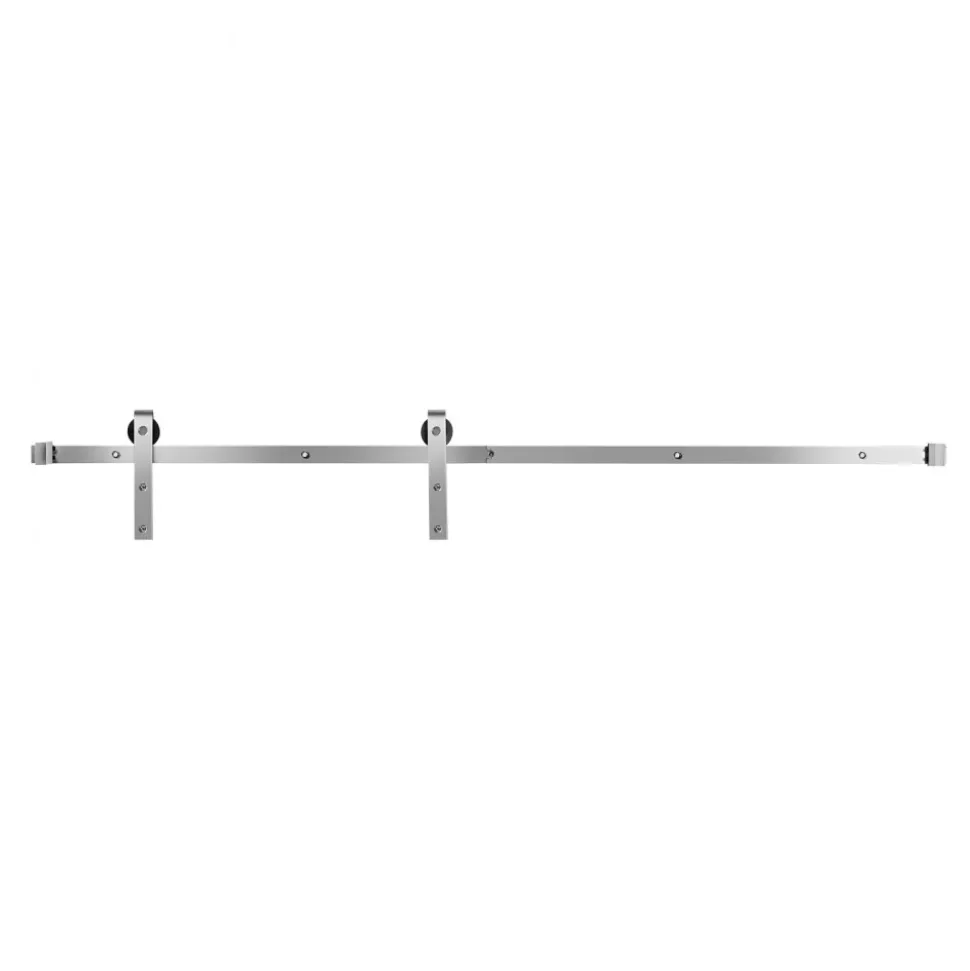 VEVOR 6.6FT Sliding Barn Door Hardware Kit, 330 LBS Weight Capacity, Compatible with 36 to 40 Inches Width & 1-3/8 to 1-3/4 Inches Thickness Single Sliding Barn Door, Durable Track & J-shape Roller