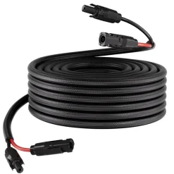 VEVOR 100FT Solar Panel Extension Cable 10AWG Waterproof PV 6mm² Cable Black