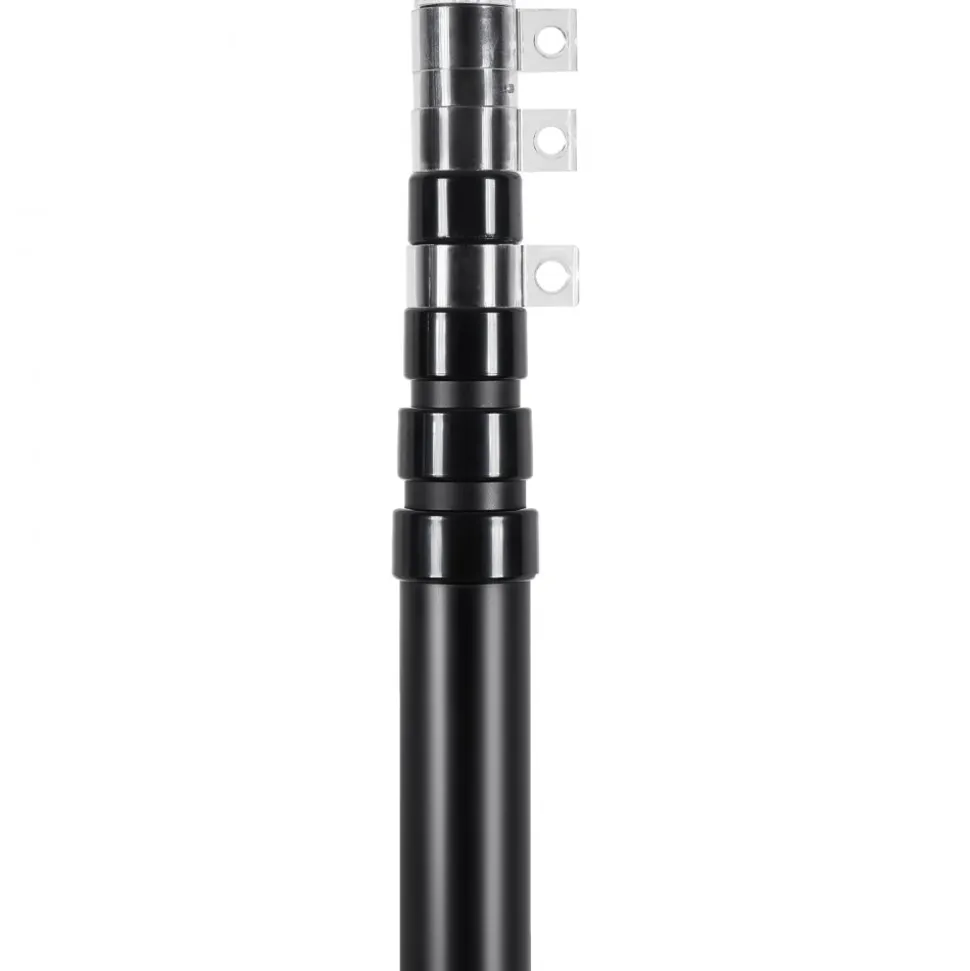 VEVOR 20FT Telescoping Flag pole Kit, Heavy Duty Aluminum Alloy in Ground Flag Poles for Outside, 3 Display Modes Flagpole with 3x5 American Flag, Professional Accessories, Black