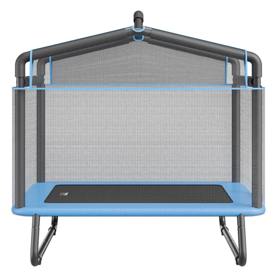 VEVOR 6FT Trampoline for Kids, 72" Indoor/Outdoor Toddlers Trampoline, Mini Baby Trampoline with Safety Enclosure Net, Gymnastics Bar, Hammock, Recreational Trampoline Birthday Gift for 3+ Years Kids