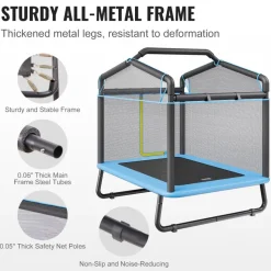 VEVOR 6FT Trampoline for Kids, 72