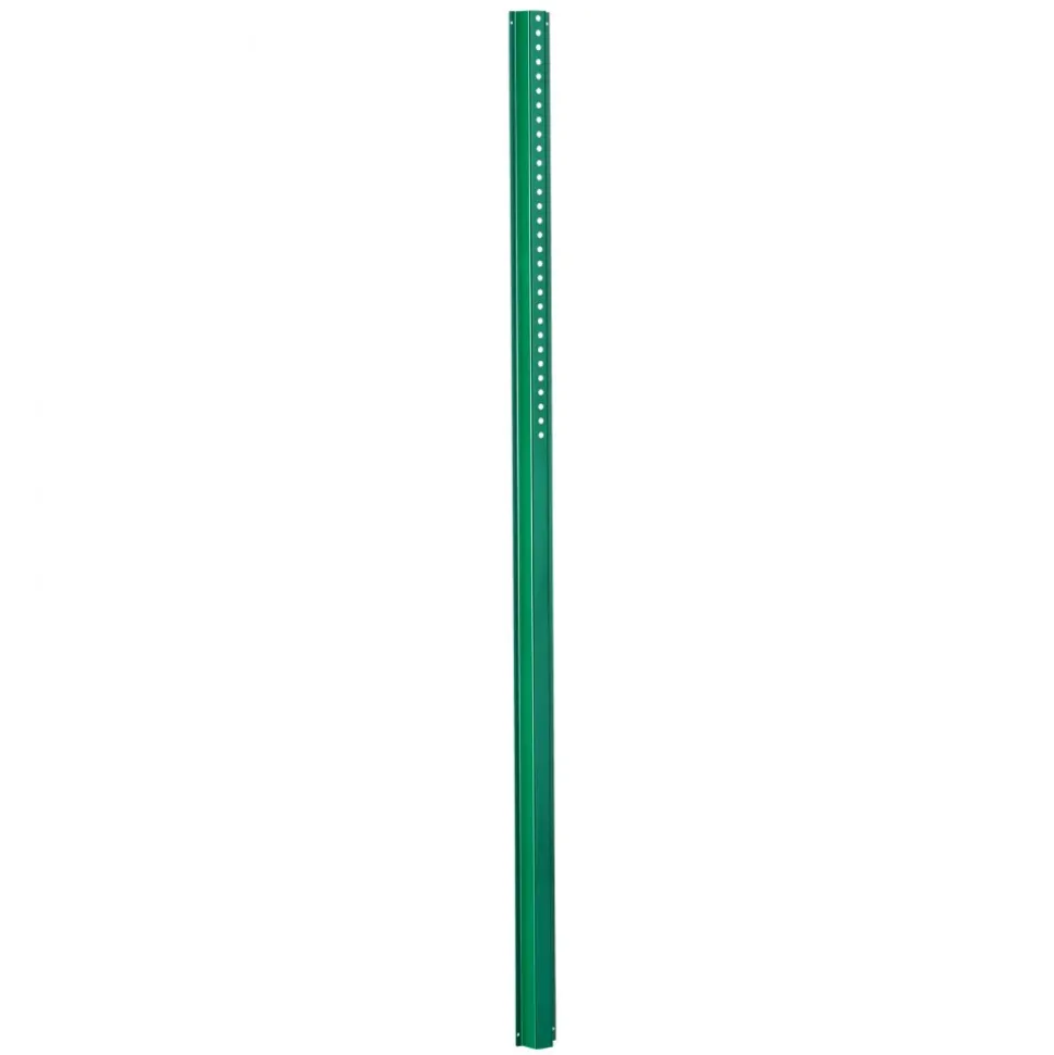VEVOR 8FT U-Channel Sign Post, 4Pack Green Heavy Duty Steel Fixed Fence Post, Steel Fence U-Channel Sign for Garden, Courtyard, Farm or Traffic Intersection