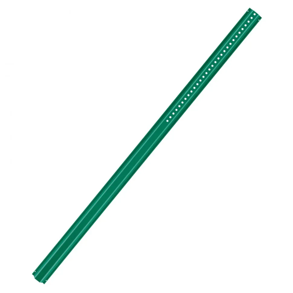 VEVOR 8FT U-Channel Sign Post, 4Pack Green Heavy Duty Steel Fixed Fence Post, Steel Fence U-Channel Sign for Garden, Courtyard, Farm or Traffic Intersection