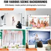 VEVOR 10ft x 10ft Pipe and Drape Kit, Heavy Duty Backdrop Stand with Carbon Steel Base, Adjustable Backdrop Support with 6 Clamps and A Carry Bag for Wedding, Party, Event, Photography, and Exhibition