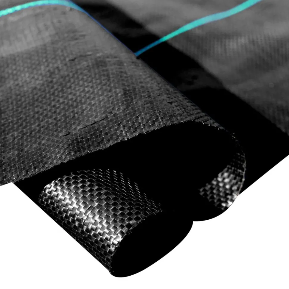 VEVOR 6.5FTx300FT Premium Weed Barrier Fabric Heavy Duty 3.2OZ, Woven Weed Control Fabric, High Permeability Good for Flower Bed, Geotextile Fabric for Underlayment, Polyethylene Ground Cover
