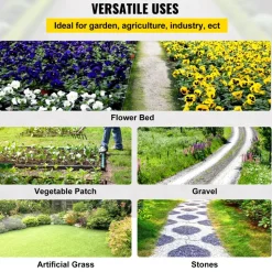 VEVOR 6.5FTx300FT Premium Weed Barrier Fabric Heavy Duty 3.2OZ, Woven Weed Control Fabric, High Permeability Good for Flower Bed, Geotextile Fabric for Underlayment, Polyethylene Ground Cover