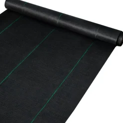 VEVOR 6.5FTx300FT Premium Weed Barrier Fabric Heavy Duty 3.2OZ, Woven Weed Control Fabric, High Permeability Good for Flower Bed, Geotextile Fabric for Underlayment, Polyethylene Ground Cover