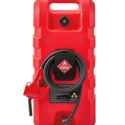 VEVOR Fuel Caddy, 15 Gallon, Portable Fuel Tank with Gravity & Hand Pump Modes, Fuel Tank Container with Wheels, 10 ft Delivery Hose & Manual Pump, Gas Caddy for Motorboats, ATVs, Gasoline & Diesel