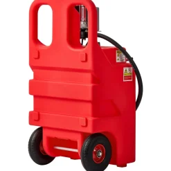 VEVOR Fuel Caddy, 32 Gallon, Portable Fuel Tank with 12V DC 15 GPM Electric Fuel Transfer Pump, 13 ft Delivery Hose & Aluminum Alloy Manual Nozzle, Gas Caddy for Motorboats, ATVs, Diesel & Gasoline