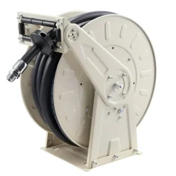 VEVOR Fuel Hose Reel, 3/4 inch x 66 ft Retractable, Spring Driven Auto Swivel Rewind, 300 PSI, Heavy-Duty Carbon Steel Construction with Industrial Grade Rubber Hose, for Diesel Fuel, Kerosene